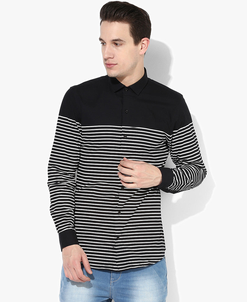 Black Stripes Casual Shirt