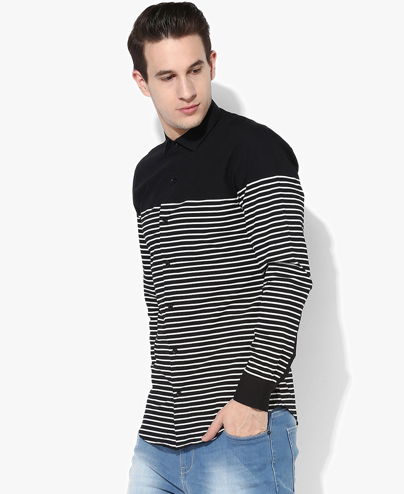 Black Stripes Casual Shirt