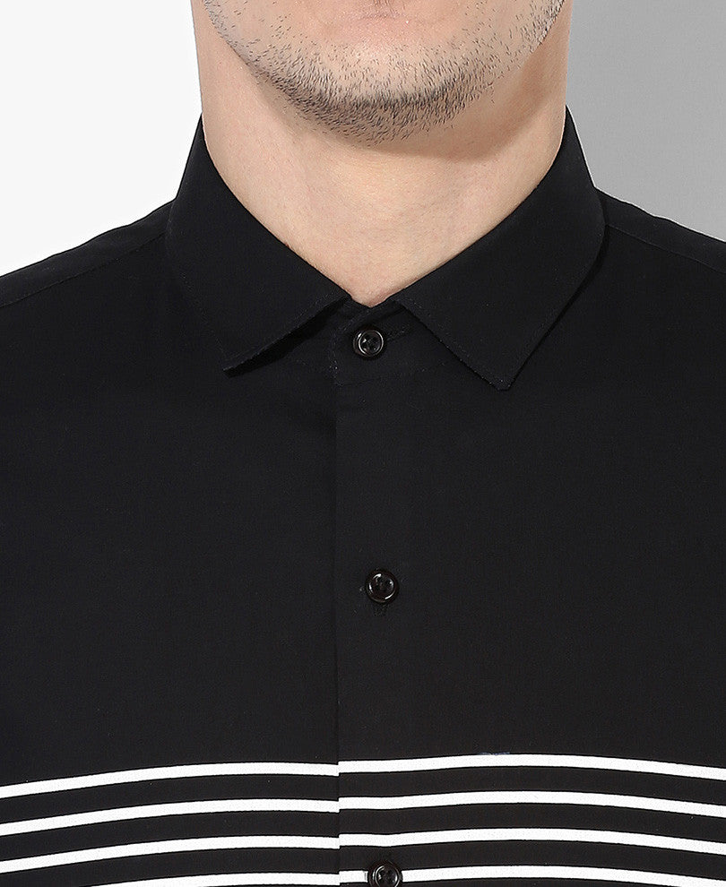 Black Stripes Casual Shirt