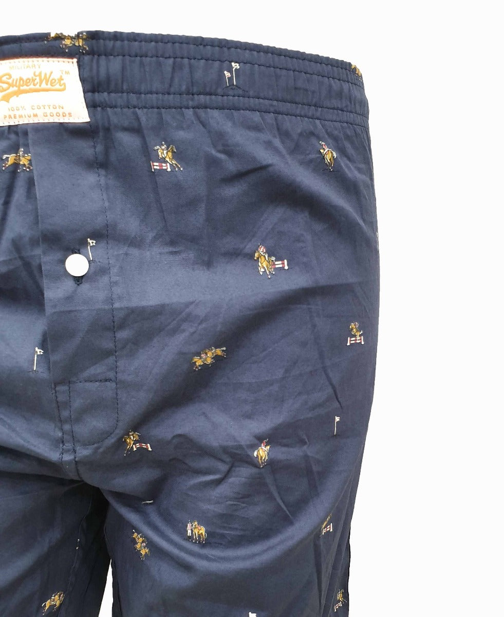 Mens Navy Blue Boxer