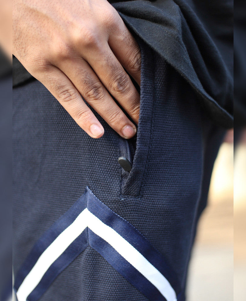 Navy Blue Side Stripe 23 Shorts