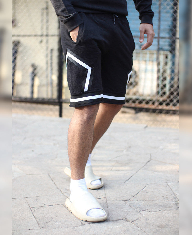 Black Side Stripe 23 Shorts