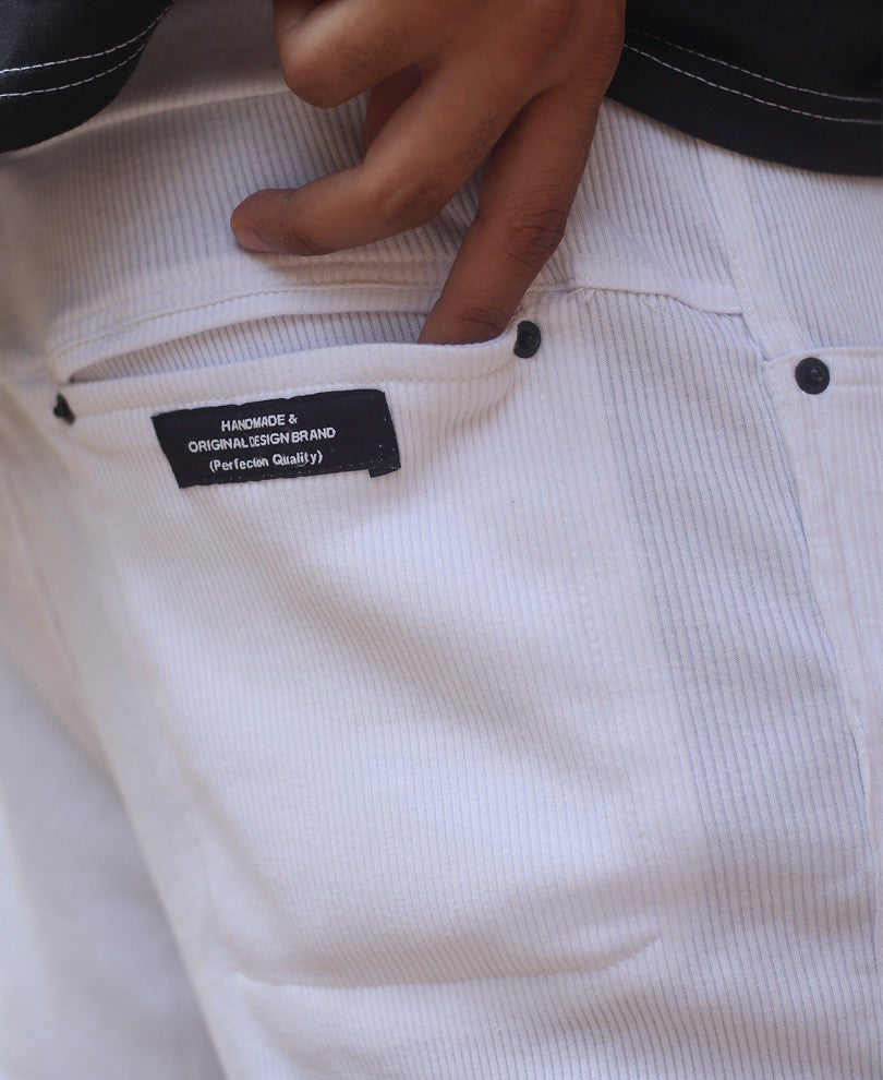 Urban White Plain Shorts