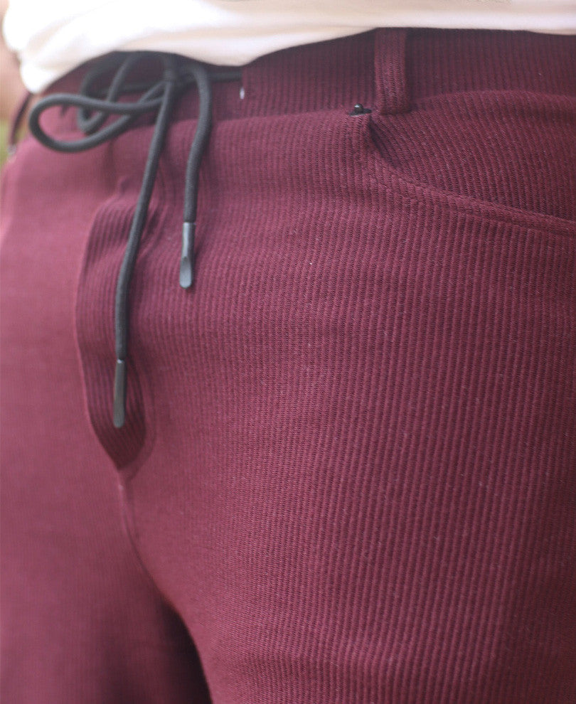 Urban Maroon Plain Shorts