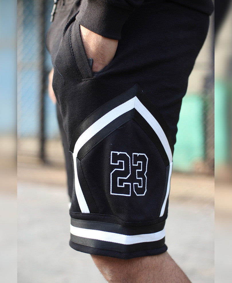 Black Side Stripe 23 Shorts