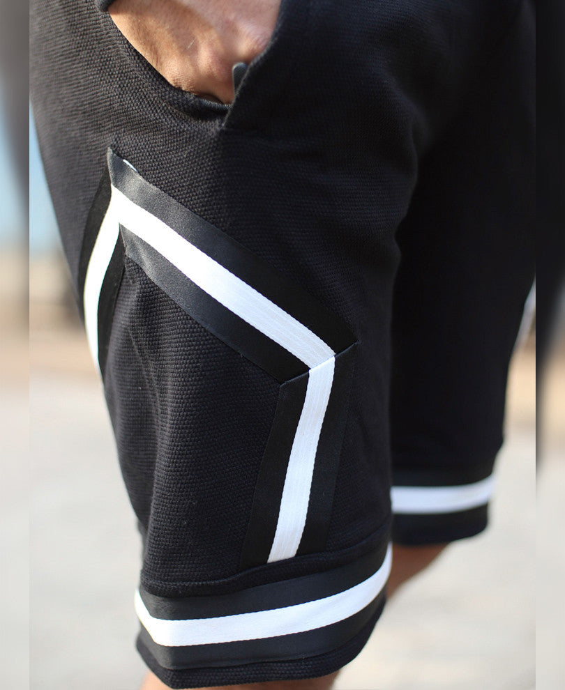 Black Side Stripe 23 Shorts