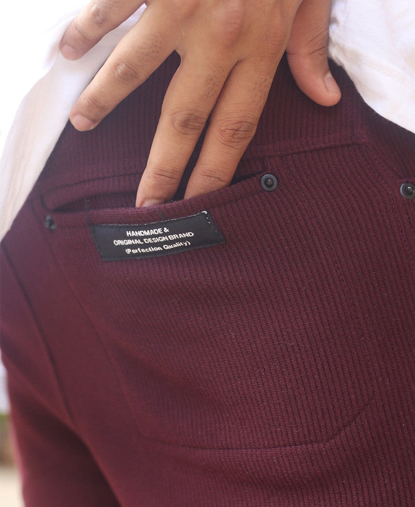Urban Maroon Plain Shorts