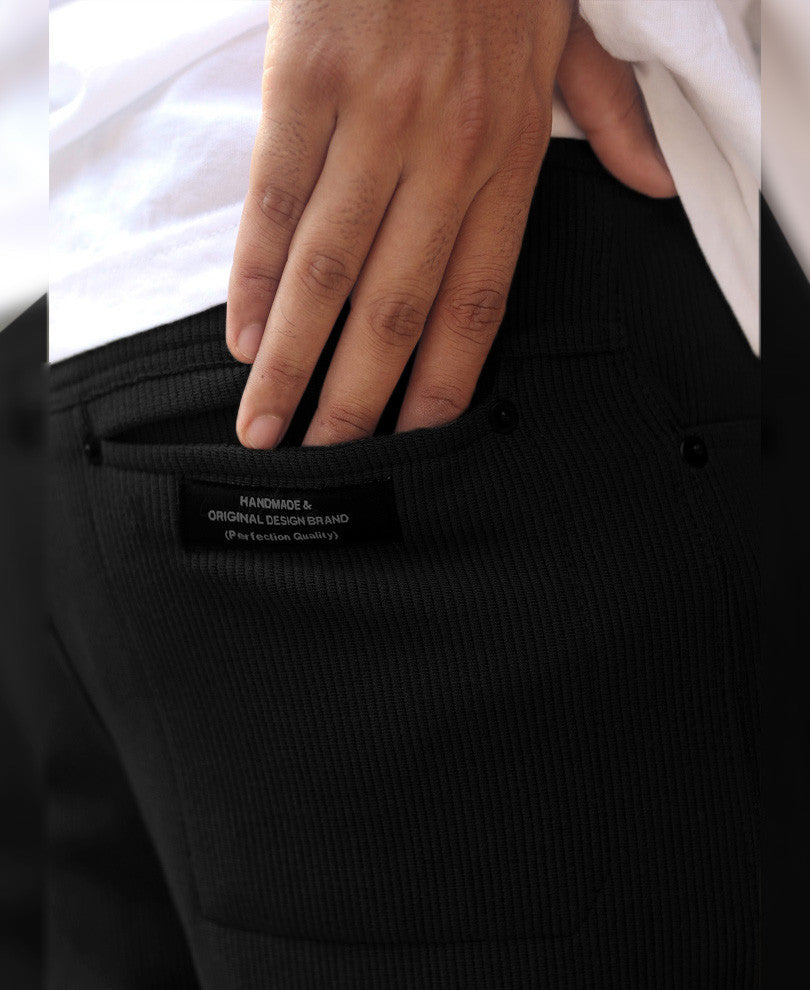Urban Black Plain Shorts