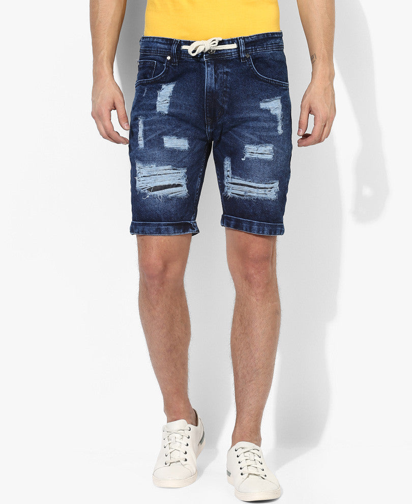 Blue Denim Shorts Disable