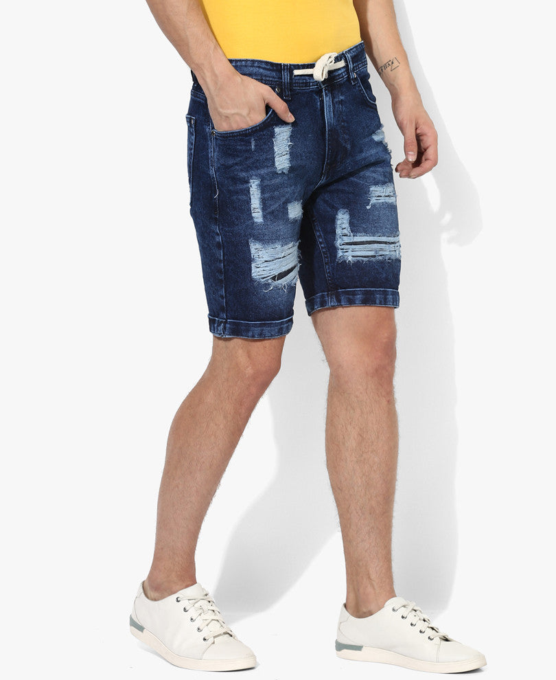 Blue Denim Shorts Disable