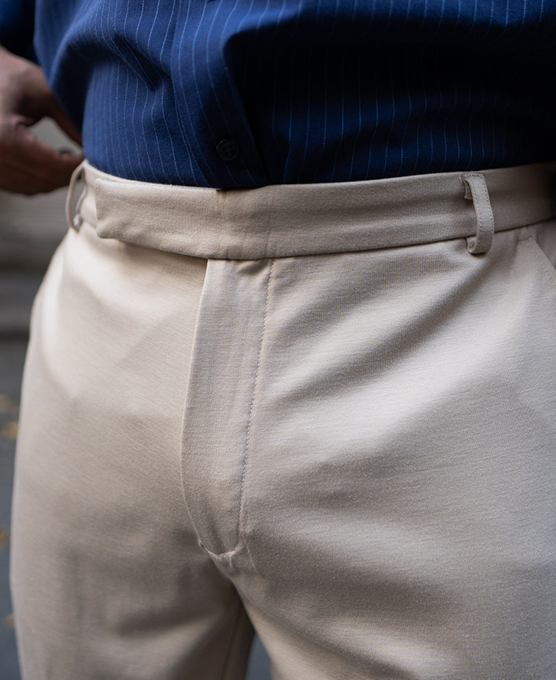 Beige Regular Fit Pant
