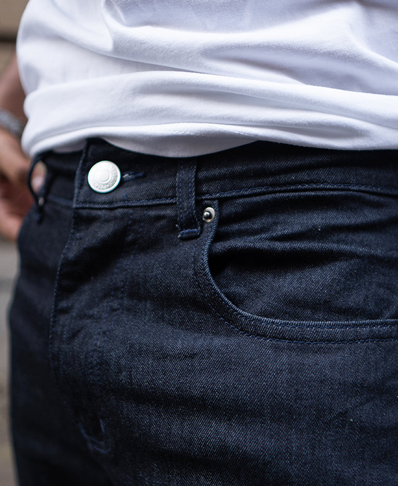 Raw Indigo Denim Regular Fit Jeans