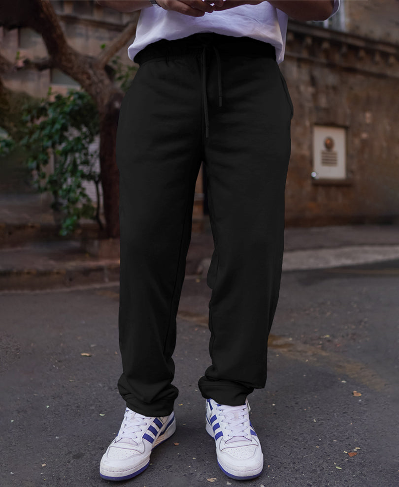 Black Regular Fit Joggers