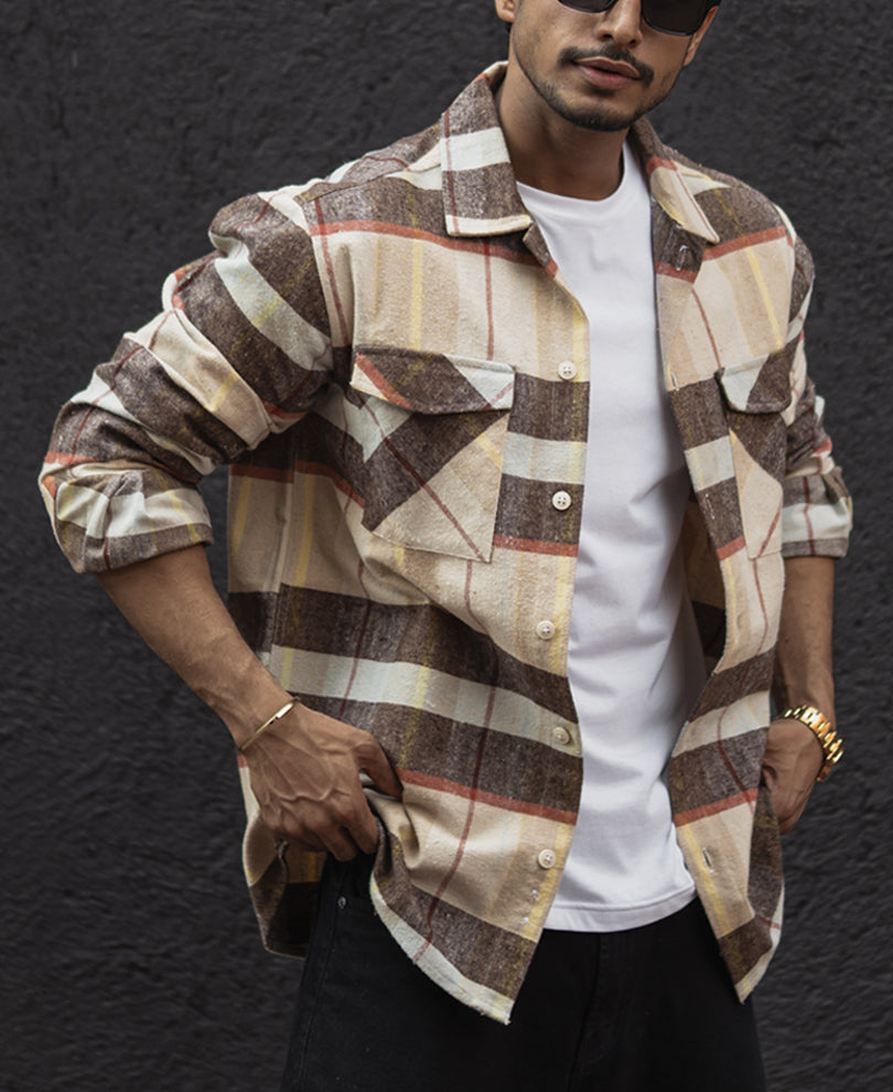 Multicolour Regular Fit Full Sleeves Shirt