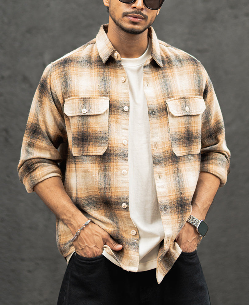 Multi Colour Full Sleeves Regular Fit Shirt