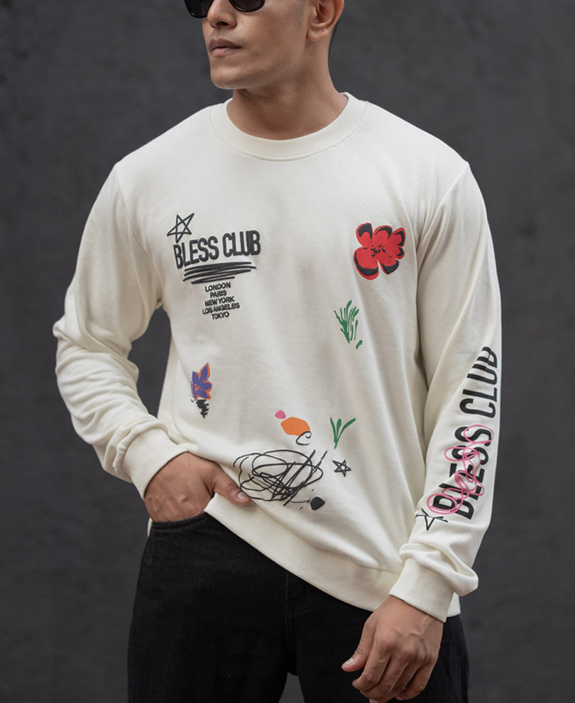 Off-White Oversized Full Sleeves T-Shirt