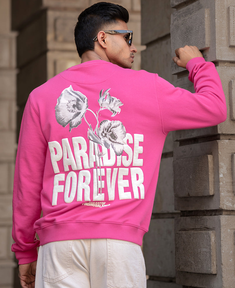 Pink Paradise Printed Sweatshirt
