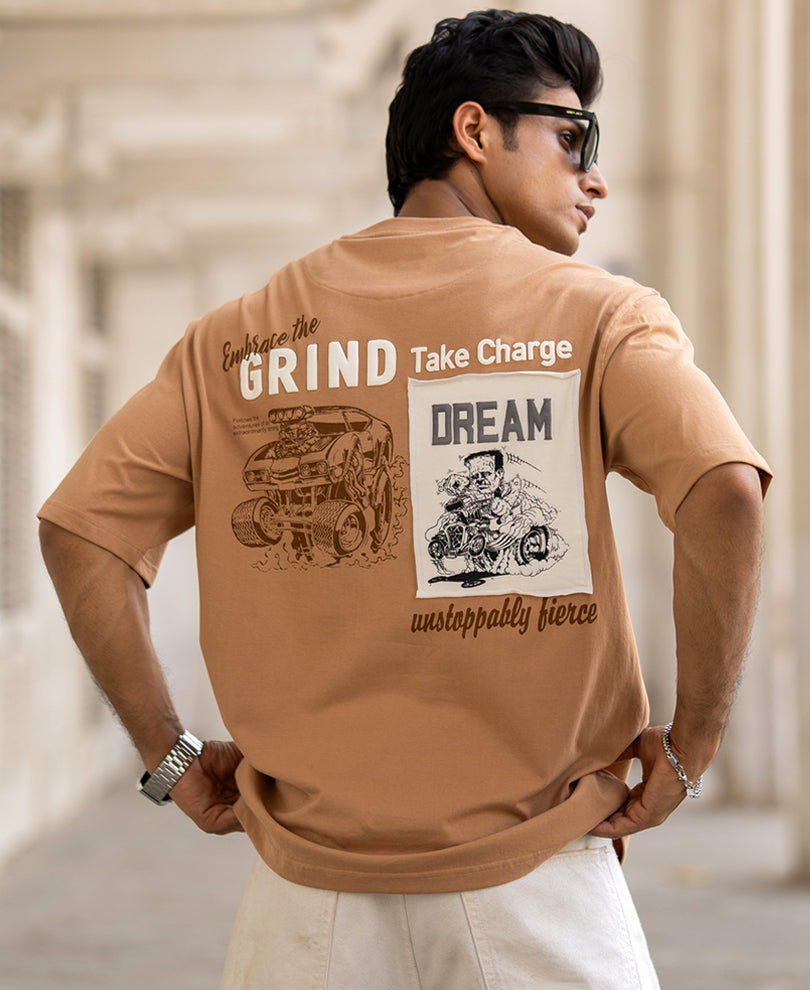 Camel Patch Print T-Shirt