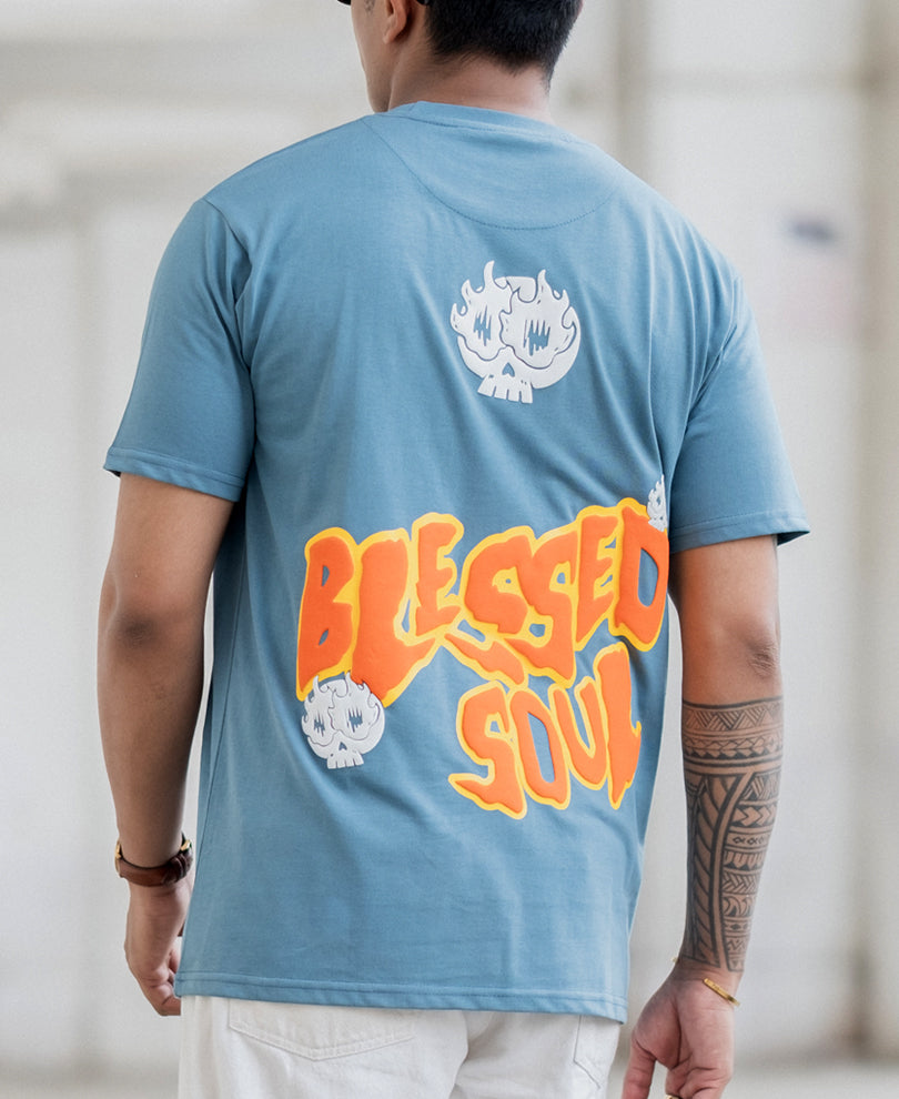 Ferozi Contrast Print T-Shirt