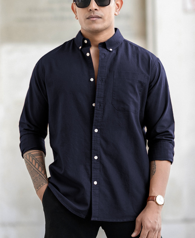 Navy Oxford Shirt