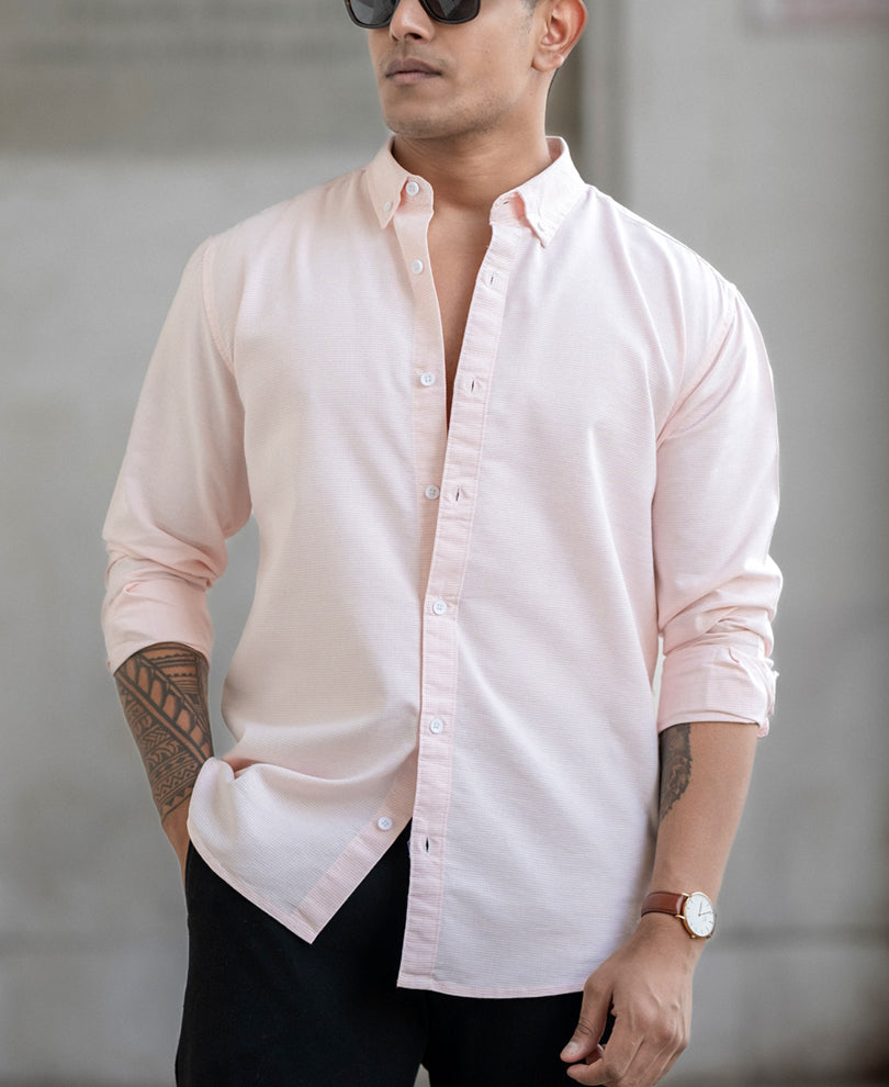Mustard Micro Checks Shirt