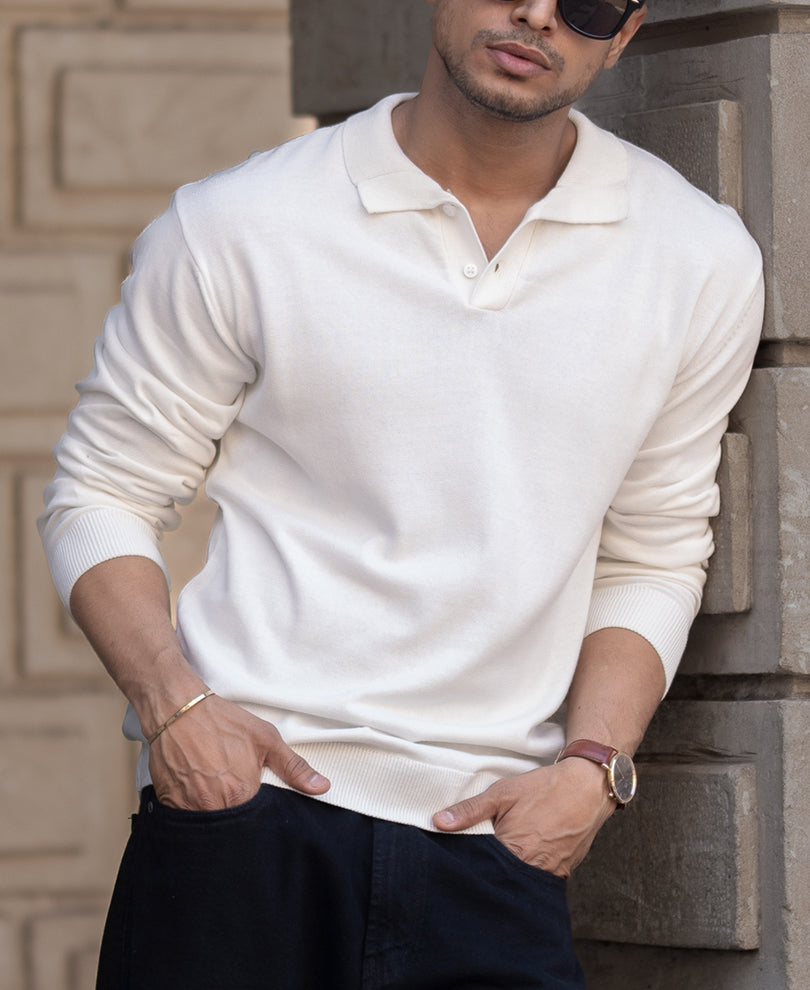 White Lightweight SweaT-Shirt