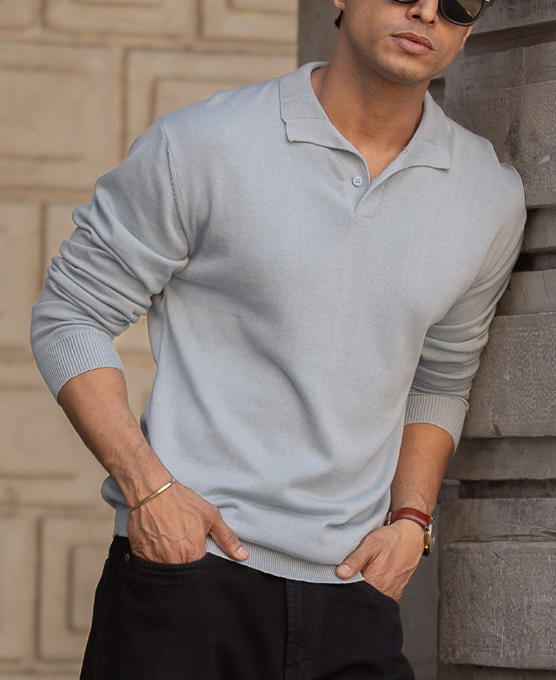 Sky Blue Lightweight Polo