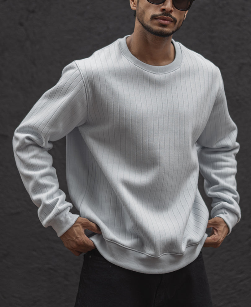 Sky Blue Regular Fit Full Sleeves T-Shirt