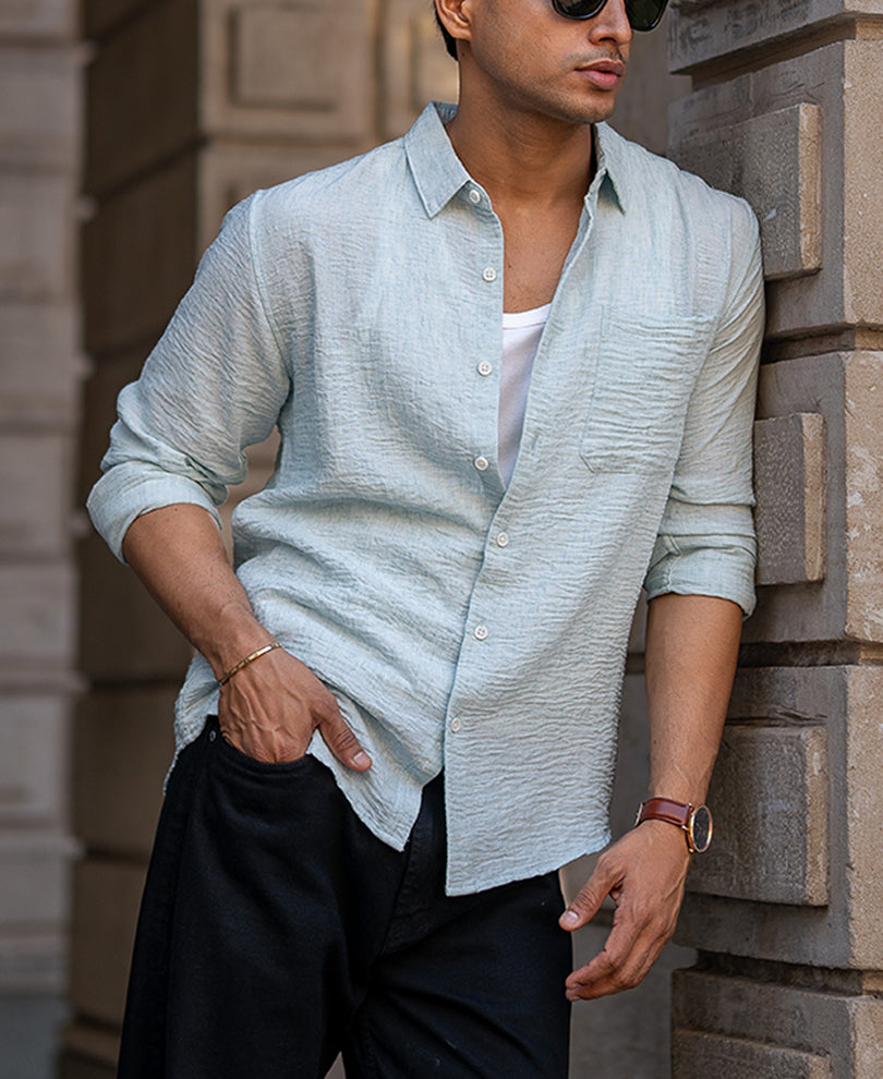 Aqua Structured Shirt