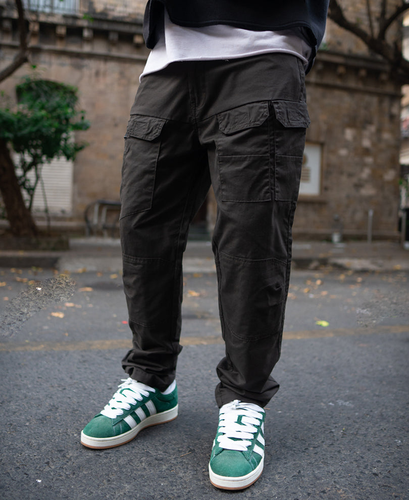 Dark Olive Cotton Cargos