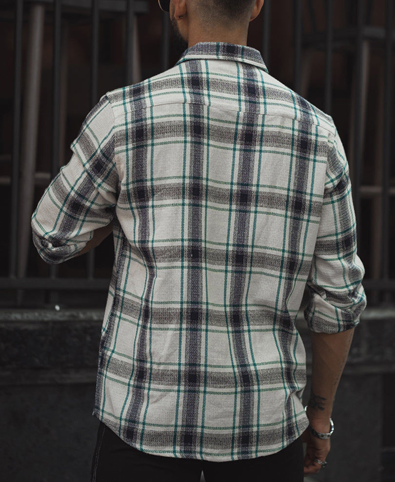 Multicolour Checked Flannel Regular Fit Full Sleeves Shirt