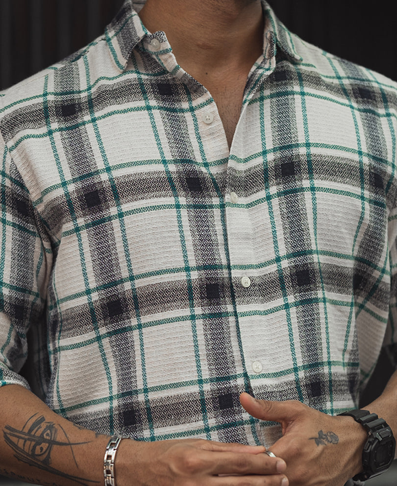 Multicolour Checked Flannel Regular Fit Full Sleeves Shirt