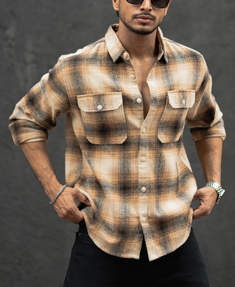 Multi Colour Full Sleeves Regular Fit Shirt