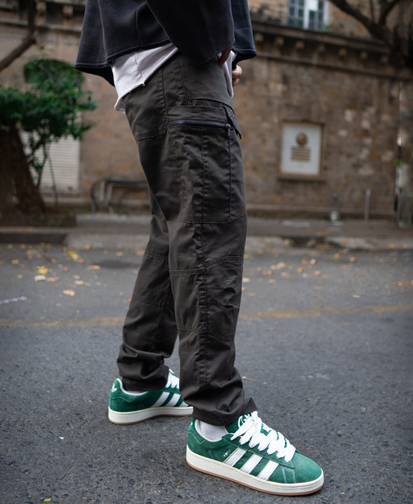 Dark Olive Cotton Cargos