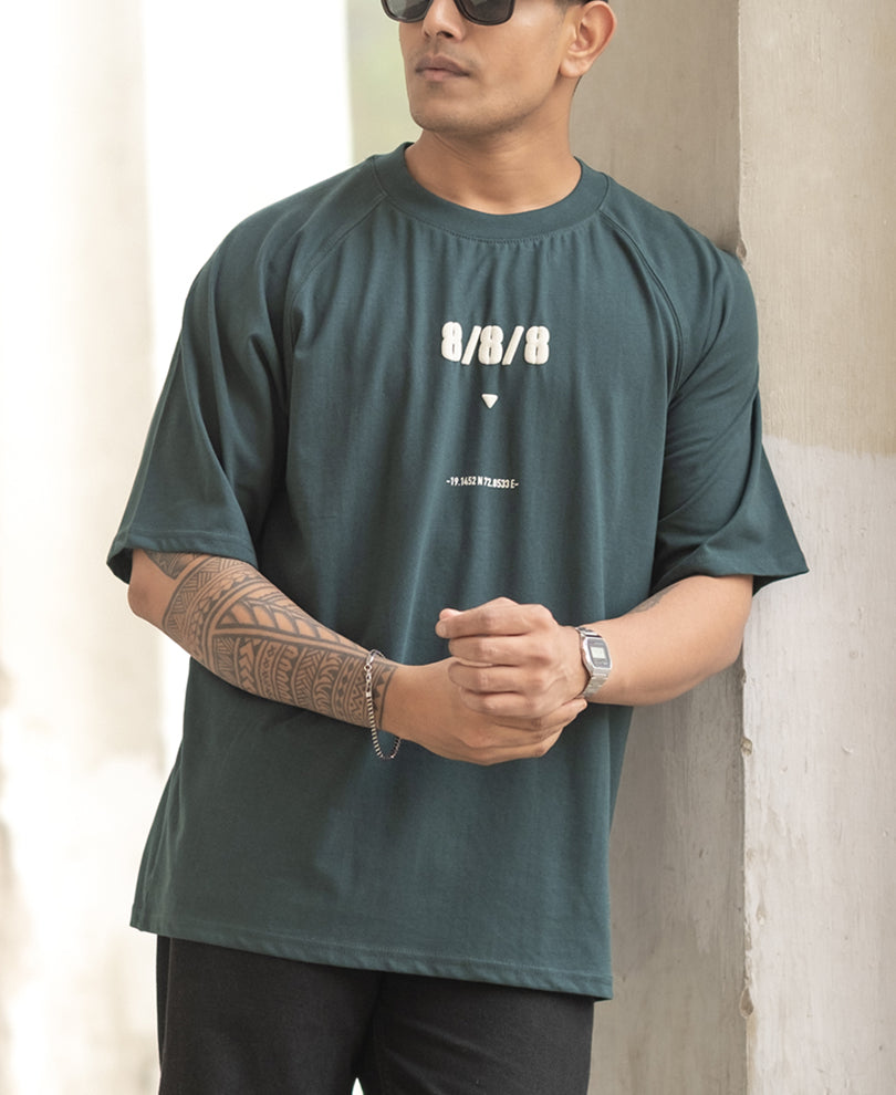 Pine Raglane Printed T-Shirt
