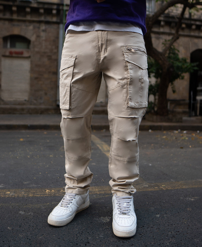 Beige Regular Fit Cargo