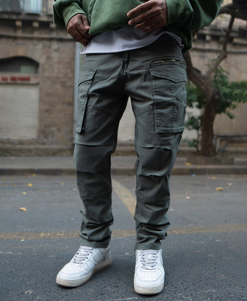 Olive Regular Fit Cargo Pant