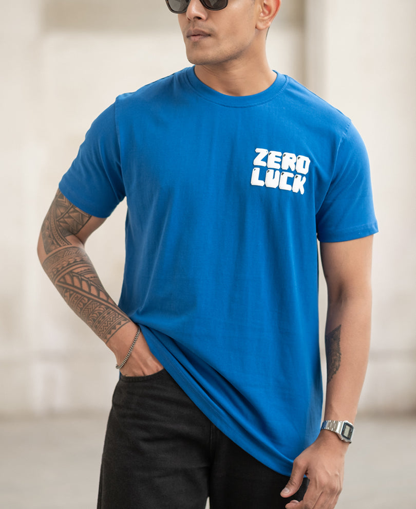 Royal Blue Printed T-Shirt