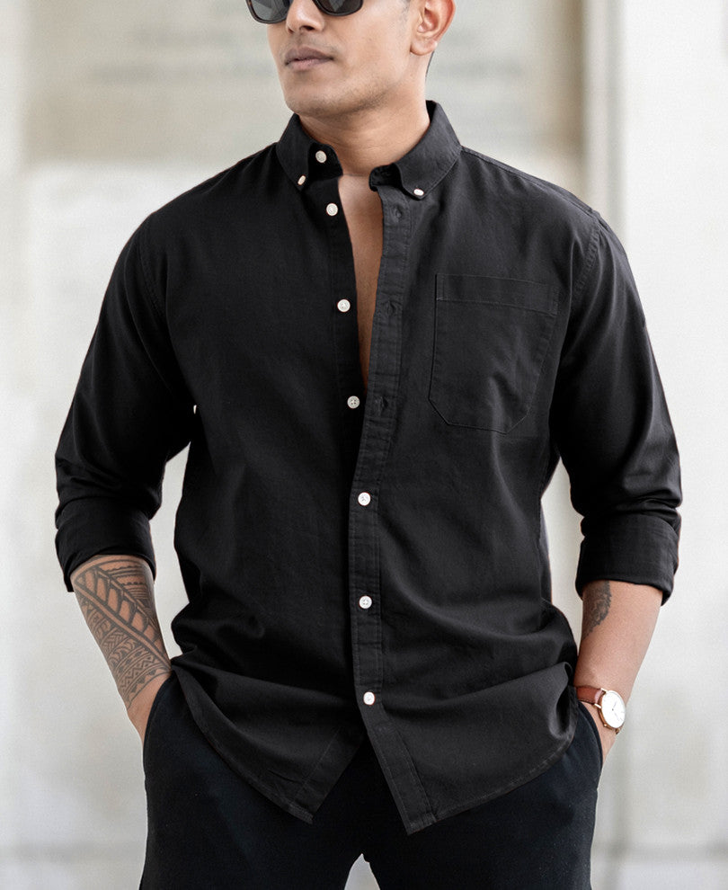 Black Oxford Shirt