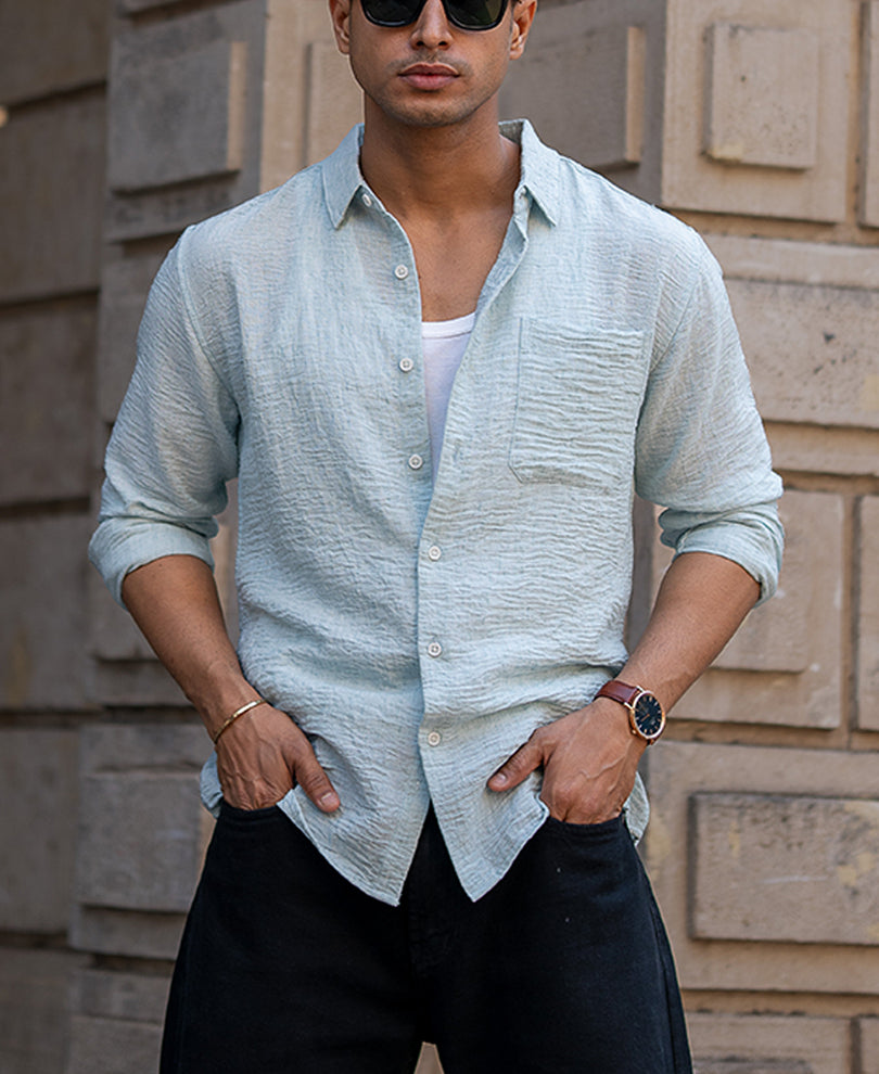 Aqua Structured Shirt
