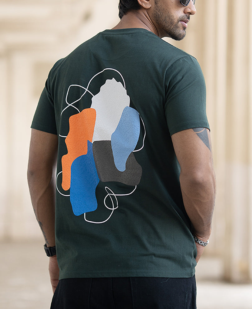 Dark Olive Graphic T-Shirt