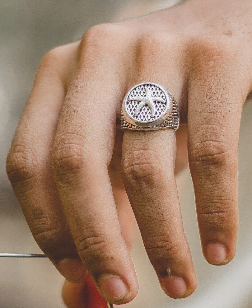 Starfish Silver Ring