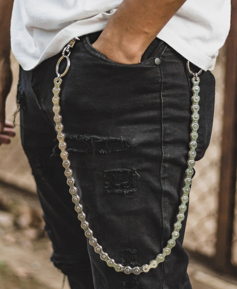 Silver Bikers Jeans Chain