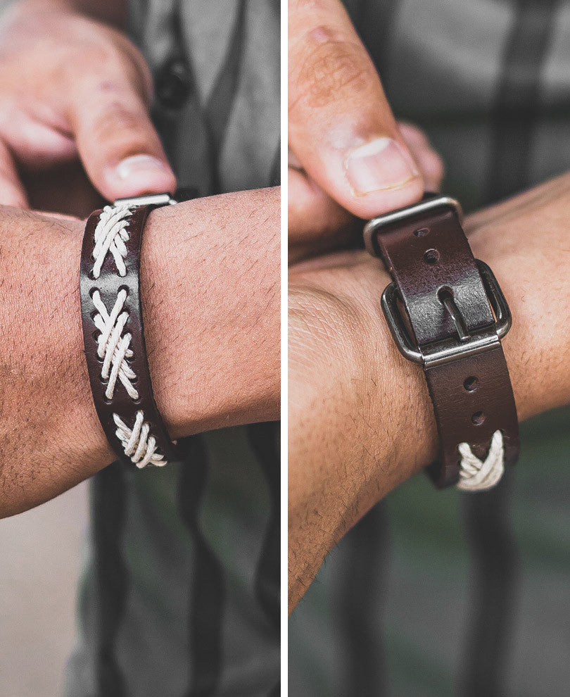 Brown XX Lock Wristband