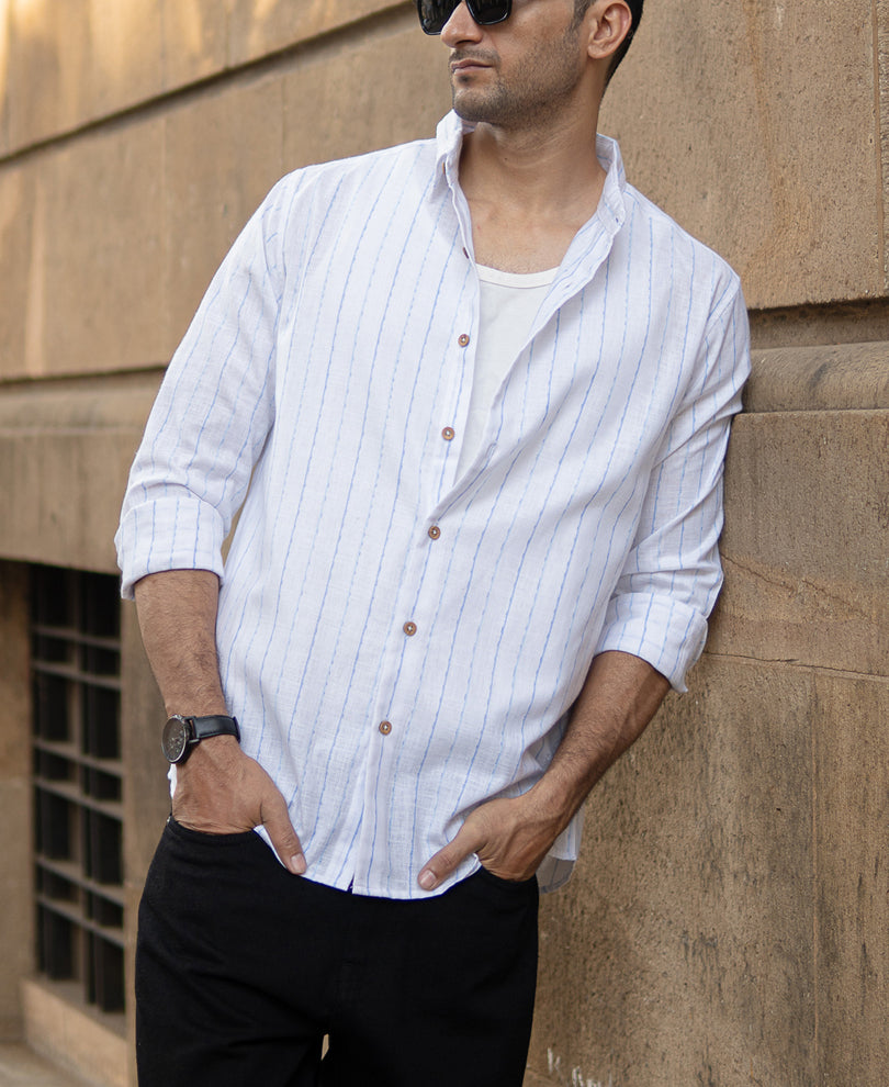 White Striped Lightweight Shirt