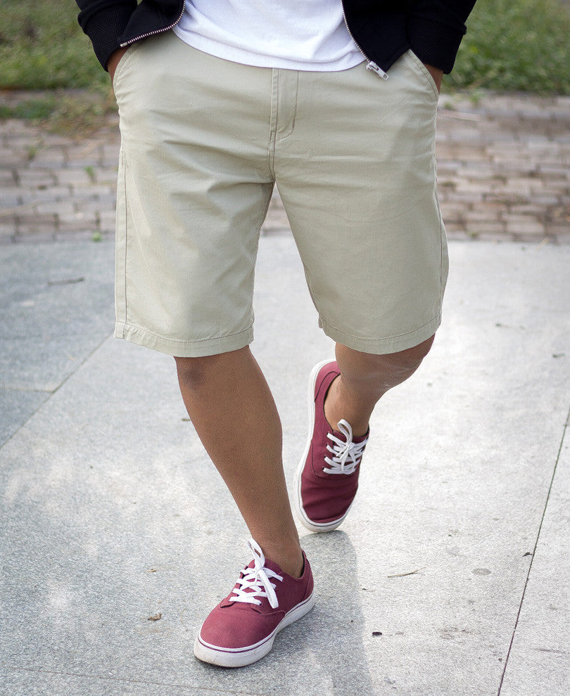 Pista Green Cotton Short