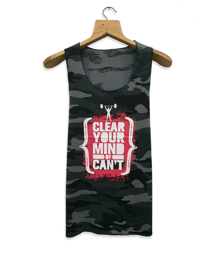 Grey Camouflage Gym Vest