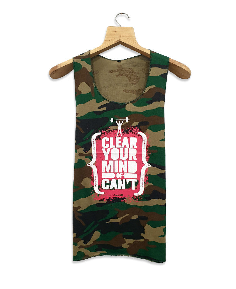 Green Camouflage Gym Vest