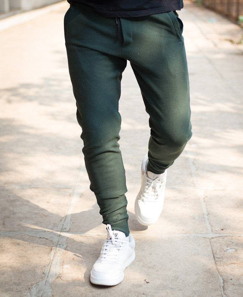 Olive Green With Back Pocket Joggers