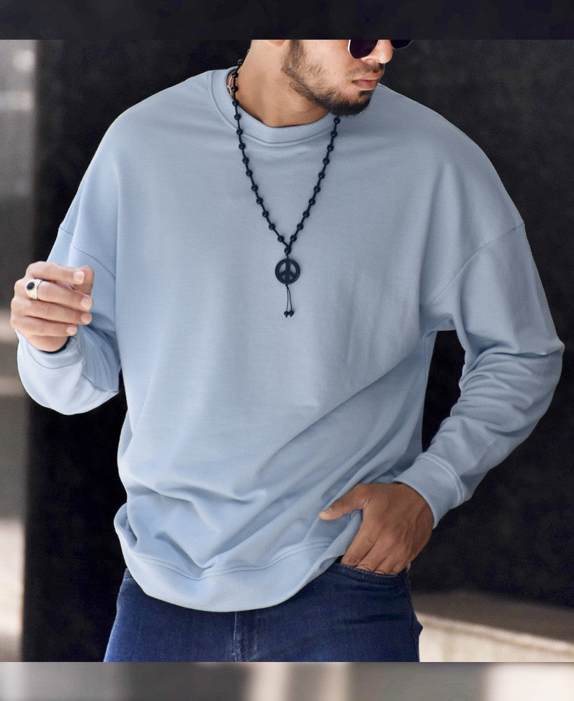 Sky Blue Plain Sweatshirt
